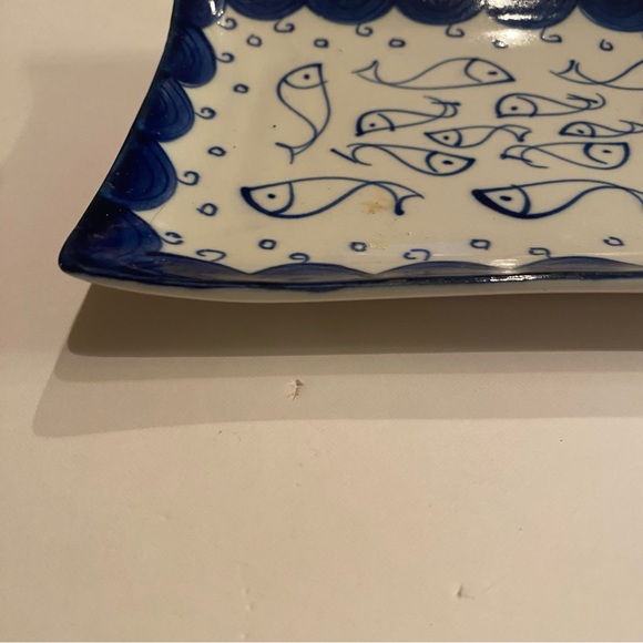 Ceramic Fish Design sushi plate 7 1/4” x 4 1/4” - Picture 5 of 6